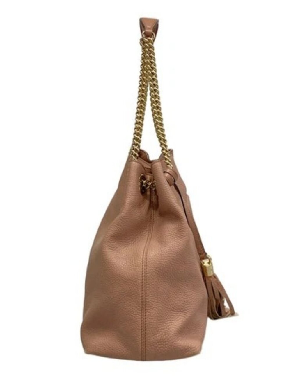 GUCCI Soho 308982 Pink Beige Leather Tote Bag - Picture 2 of 15